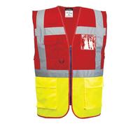 Portwest C276 Gilet Executive Paris Hi-Vis bicolore Jaune/Rouge - Taille 4XL