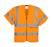 Portwest C372 Gilet zippé à demi-manches Orange - Taille 4XL