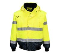 Portwest C465 Blouson Bomber 3-en-1 Haute Visibilité Bicolore Jaune/Marine - Taille XXL