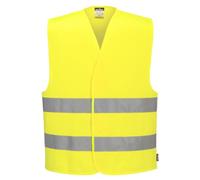 Portwest C474 Gilet Double Bande Haute Visibilité Réfléchissant | Jaune, 4XL/5XL, Certifié CE Et Marqué UKCA, EN ISO 20471 Classe 2 Pour La Signalisation, Conforme Après 50 Lavages