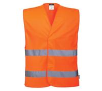 Portwest C474 Gilet Double Bande Haute Visibilité Réfléchissant | Orange, 4XL/5XL, Certifié CE Et Marqué UKCA, EN ISO 20471 Classe 2 Pour La Signalisation, Conforme Après 50 Lavages