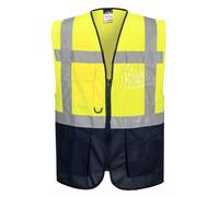Portwest C476 Gilet Executive Warsaw Jaune/Noir - Taille XS