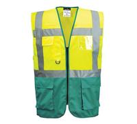 Portwest C476 Gilet Executive Warsaw Jaune/Vert - Taille XXXL