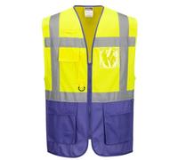 Portwest C476 Gilet Executive Warsaw Jaune/violet - Taille XXL