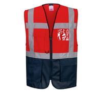 Portwest C476 Gilet Executive Warsaw Rouge/Marine - Taille 4XL