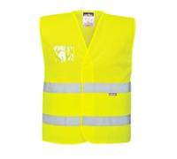 Portwest C494 Gilet HV Semi Coupe Ample Maille Respirant Lavable en Machine | Jaune, 4XL/5XL, EN ISO 20471 Classe 1, Polyester, Bande Réfléchissante, Haute Visibilité, Léger, Auto-Agrippant