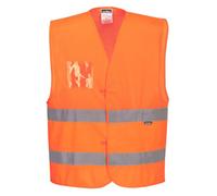 Gilet de sécurité Haute Visibilité semi-grillagé Ventilé Portwest Orange XXL - XXXL