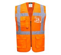 Gilet haute visibilité Portwest grillage executive ventilé MADRID Orange M