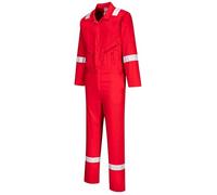 Portwest Combinaison C814 Iona 100% coton absorbant Poche mètre Rouge XL