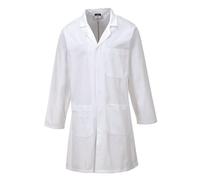 Portwest Blouse C851 Standard 100% coton Blanc – Lavable 60°C, pressions, 3 poches – M