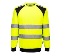 Portwest CD805 Sweat HV éco-conçu WX2 Jaune/Noir - Taille 4XL