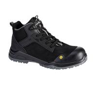 Portwest FE01 Chaussure haute Bevel Composite S3S ESD SR FO Noir/Gris - Taille 46