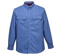 Portwest FR69 Bizflame Plus Hemd Bleu Gr. M