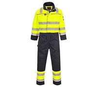 Portwest Combinaison Haute-Visibilité Multi-risques, Couleur: Jaune/Marine, Taille: M, FR60YNRM