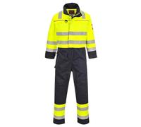 Portwest Combinaison Haute-Visibilité Multi-risques, Couleur: Jaune/Marine, Taille: XL, FR60YNRXL