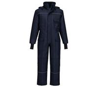 Portwest CS12 Combinaison Frigoriste 6 Poches Poignets Tricot Réfléchissant | Marine, 2XL, EN 342, Polyester, Ceinture Semi-Élastiquée, Doublure Matelassée, Col Doublé Polaire, Usage Intensif, Respirant