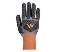 Portwest CT46 Gant Nitrile Anti-impact coupure D Jauge 18 Gris/Noir - Taille XL