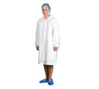 Portwest D118 Blouse de visite jetable PP (200 pcs) Blanc - Taille M