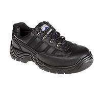 Portwest Derby Steelite S1P, Couleur: Noir, Taille: 44, FW25BKR44