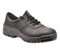Portwest Derby Steelite S1P, Couleur: Noir, Taille: 46, FW14BKR46