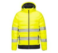 Portwest S548 Doudoune chauffante HV avec capuche Jaune/Noir - Taille M