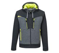 Portwest DX472 Sweat Capuche zippé DX4 Tissu Contrastant Intérieur 6 Poches | Gris métal, 3XL, Polyester, Poche Poitrine Zippée, Poche Intérieure, Fermeture Éclair Intégrale, Extensible 4 Sens, Polycoton