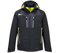 Portwest DX4 Winter Jacket for men, Color: Black, Size: XXXL, DX460BKRXXXL