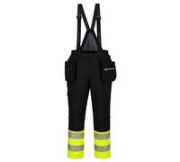 Portwest DX437 Cotte à bretelles DX4 HV Classe 1 Jaune/Noir - Taille M