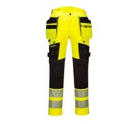 Portwest DX442 DX4 Pantalon de sécurité avec poches holster amovibles Yellow/Black Taille 28