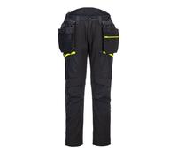 Portwest DX450 Pantalon softshell DX4 holsters amovibles Tout noir - Taille 44 - Standard