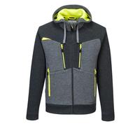 Portwest DX472 Sweat Capuche zippé DX4 Tissu Contrastant Intérieur 6 Poches | Gris métal, 2XL, Polyester, Poche Poitrine Zippée, Poche Intérieure, Fermeture Éclair Intégrale, Extensible 4 Sens, Polycoton