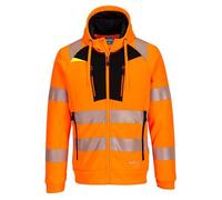 Portwest DX484 Sweat à capuche zippé HV DX4 Orange/Noir - Taille L