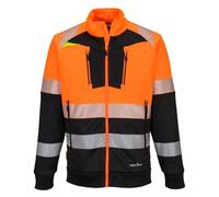 Portwest DX490 Sweat-shirt zippé DX4 HV Classe 1 Orange/Noir - Taille XL