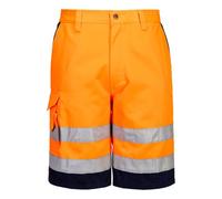 Portwest E043 Bermuda HiVis Poly-coton Orange/Marine - Taille XXXL