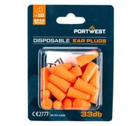 Portwest EP14 Bouchons d'oreille en mousse PU (10 paires) Orange