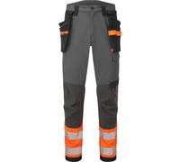 Portwest EV4 Pantalon stretch haute visibilité Classe 1 avec poches holster amovibles Orange régulier 40