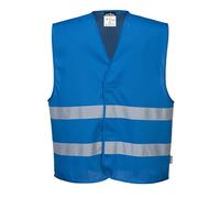 Portwest F374 Gilet Iona MeshAir Bande Réfléchissante Coupe Ample Maille | Bleu roi, S/M, EN 17353 Type B3, Polyester, Haute Visibilité, Respirant, Auto-Agrippant