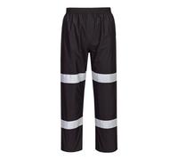 Portwest F443 Pantalon de pluie légère Iona pliable Noir - Taille XXL - Standard