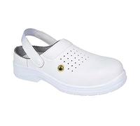 Portwest FC03 Botte de Sécurité Coquille Composite 200 Joule Léger | Blanc, 36, EN 61340-5-1, SB EN ISO 20345, Chaussures Anti-Statique, Résistant aux Huiles, Non Métallique, Double Densité, ESD