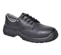Portwest FC14 Chaussures Basses Composite Col Double Antistatique Rembourré | Noir, 45, S1PS EN ISO 20345, Résistant aux Huiles, Non Métallique, Semelle Antidérapante, Léger, Durable