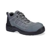 Portwest FC24 Chaussures Basses Composite Textile Suede S1 SR FO Gris Métal - Taille 37