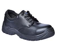 Portwest FC44 Chaussure Basse Thor Composite Résistant à l'eau Antidérapant | Noir, 40, S3S EN ISO 20345, Semelle Double Densité, Col Double, Talon avec Absorption D'énergie, Sans Métal