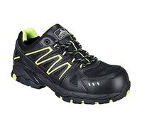 Portwest FC67 Basket Vistula Compositelite Coquille Composite 200 Joule | Noir/Vert, 43, S1PL EN ISO 20345, Semelle Extérieure en Phylon, Chaussures Anti-Statique, Double Densité