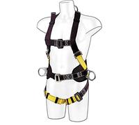Portwest FP15 Harnais de Sécurité Confort Ceinture Matelassée Coupe Courte | Noir, Taille unique, EN 361, EN 358, Anneau en d Dorsal, Boucles Plates, Sangle Durable, Respirant