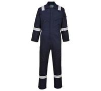Portwest Combinaison FR21 super légère antistatique ignifuge 210 g bleu marine Tall Taille XL