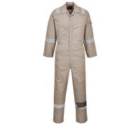 Portwest Combinaison FR21 super légère antistatique 210 g Kaki Taille S