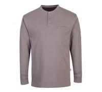 Portwest FR32 FR Anti-statique T-shirt Henley Grey Gr. XXXL