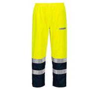 Portwest FR410 Pantalon de pluie Bizflame HV Jaune/Marine - Taille L - Standard