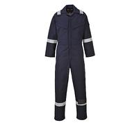 Portwest FR50 Bizflame Combinaison Ignifuge Antistatique Multinorme | Marine, M, Longueur longue, Protection Arc Électrique, Multinorme, Soudage, Antistatique, Coton, Offshore Industrie