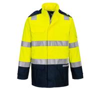 Portwest FR605 Veste de pluie Bizflame HV Orange/Marine - Taille S